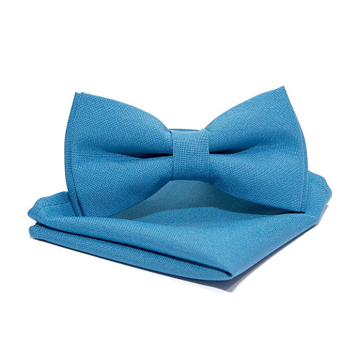 Набор 2 в 1 бабочка Gofin с платком синего цвета ABN-12012