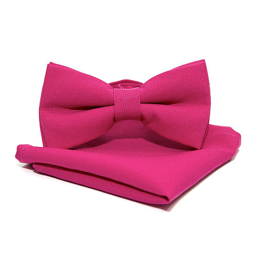 Набір 2 в 1 метелик Gofin з хустинкою кольору фуксія ABN-12015