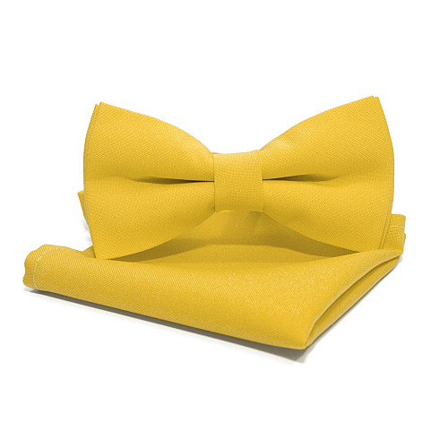 Набір 2 в 1 метелик Gofin з хустинкою жовтого кольору ABN-12017