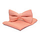 Набор 2 в 1 бабочка Gofin с платком персикового цвета ABN-12024