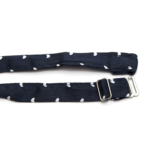 Набір 2 в 1 метелик з хустинкою Gofin синій з сердечками ABN-7244