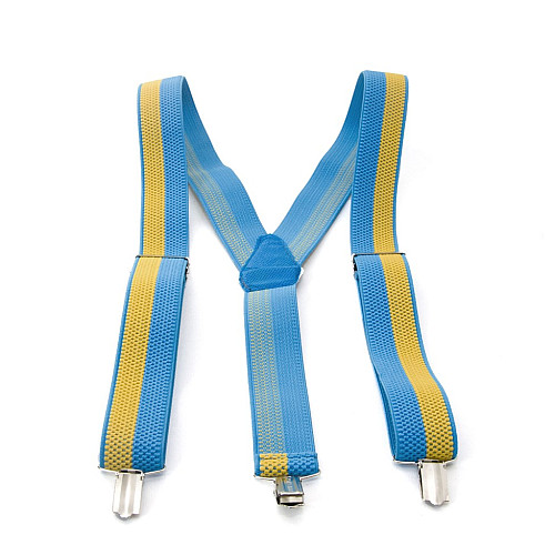 Синьо-жовтий набір Gofin підтяжки та метелик ABP-12014