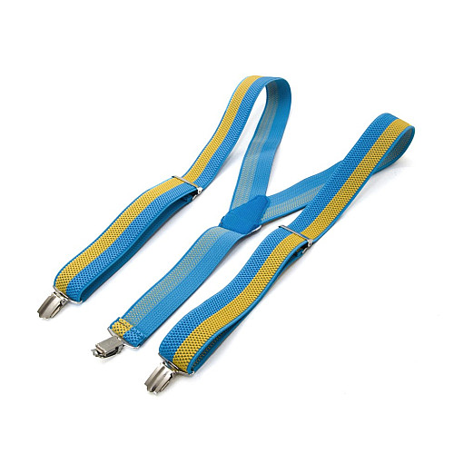 Синьо-жовтий набір Gofin підтяжки та метелик ABP-12014