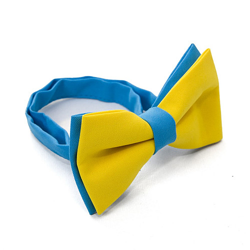 Синьо-жовтий набір Gofin підтяжки та метелик ABP-12014