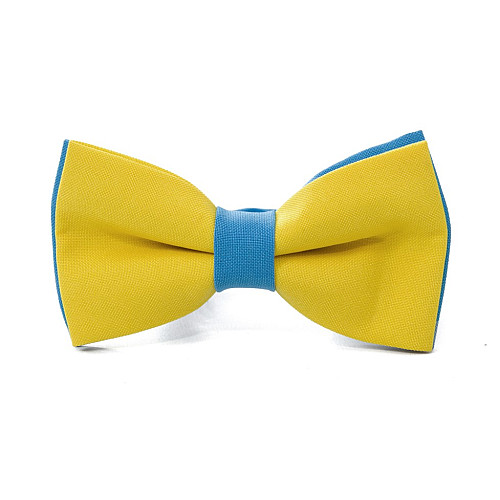 Синьо-жовтий набір Gofin підтяжки та метелик ABP-12014