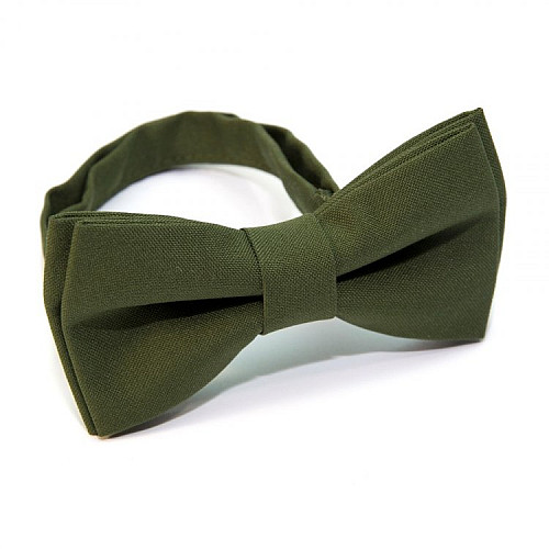 Набір Gofin 3 в 1 краватка, метелик, хустинка кольору хакі ABT-18000