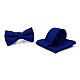 Набір Gofin 3 в 1 синій-електрик краватка, метелик, хустинка ABT-18003