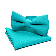 Набор 2 в 1 бабочка Gofin бирюзовая с платком AB-7245