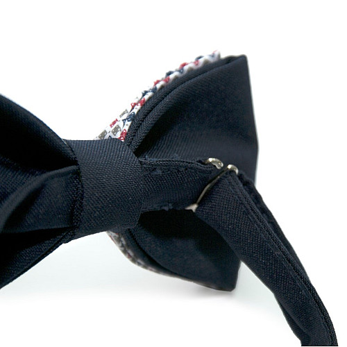 Галстук-бабочка Gofin двошаровая разноцветная в клетку AB-7246