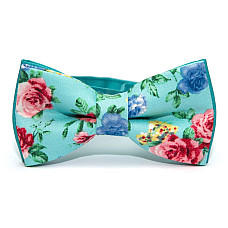 Галстук-бабочка Gofin разноцветная c цветами AB-7248