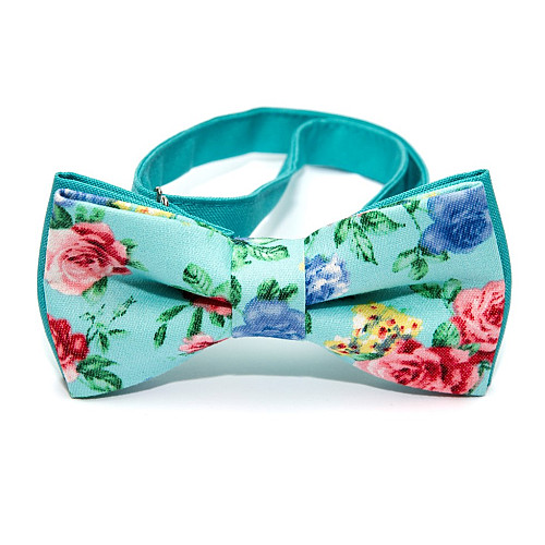 Галстук-бабочка Gofin разноцветная c цветами AB-7248