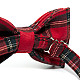 Галстук-бабочка Gofin красный шотландская клетка двухслойная AB-7268