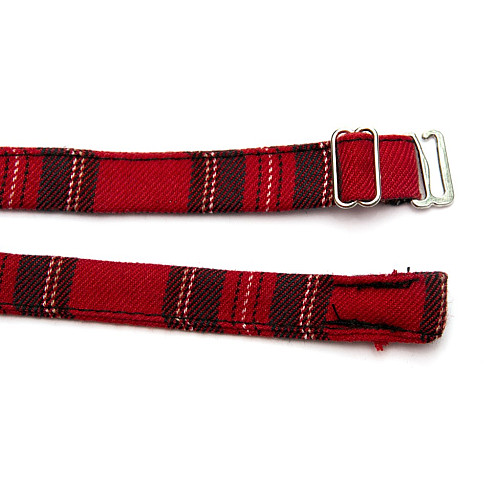 Галстук-бабочка Gofin красный шотландская клетка двухслойная AB-7268