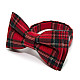 Галстук-бабочка Gofin красный шотландская клетка двухслойная AB-7268
