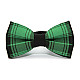 Чорно-зелений двошаровий краватка-метелик в клітинку Gofin AB-7273