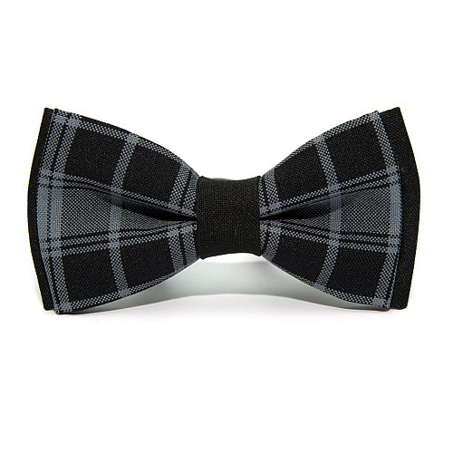 Сіро-чорний краватка-метелик Gofin в клітку AB-7275