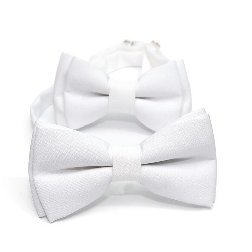 Набір 2 в 1 білий класичний метелик Gofin для батька та сина Gofin BNG-13000