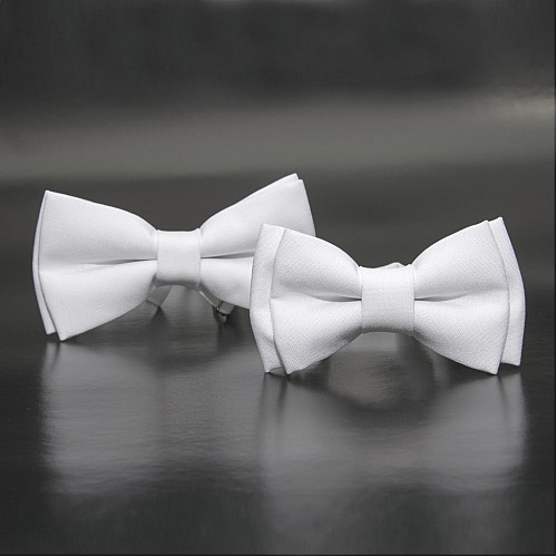 Набір 2 в 1 білий класичний метелик Gofin для батька та сина Gofin BNG-13000