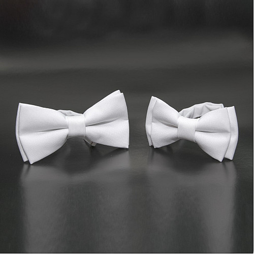 Набір 2 в 1 білий класичний метелик Gofin для батька та сина Gofin BNG-13000