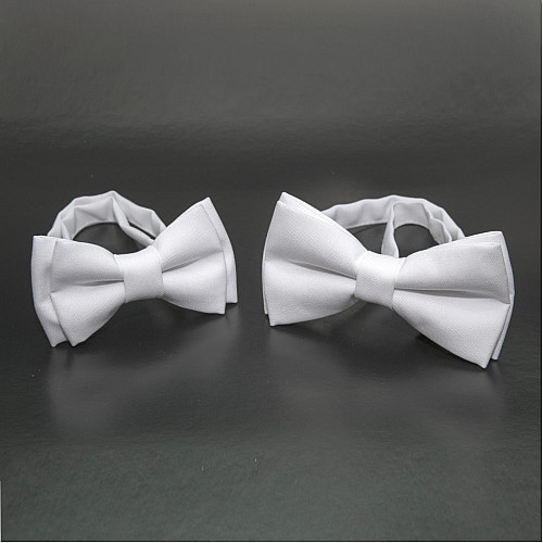 Набір 2 в 1 білий класичний метелик Gofin для батька та сина Gofin BNG-13000