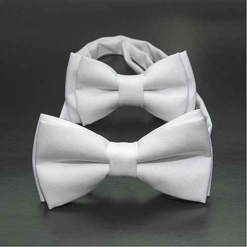 Набір 2 в 1 білий класичний метелик Gofin для батька та сина Gofin BNG-13000