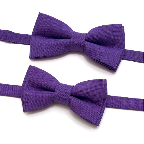 Набір 2 в 1 фіолетовий класичний метелик для батька та сина Gofin BNG-13003