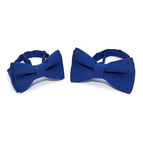 Набор 2 в 1 синяя-электрик классическая бабочка для отца и сына Gofin BNG-13005