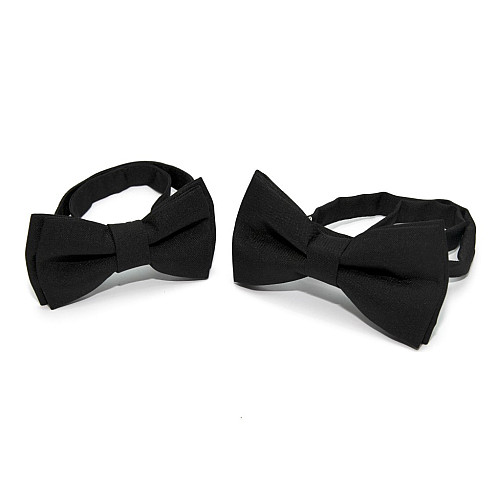 Набор 2 в 1 черная классическая бабочка для отца и сына Gofin BNG-13006