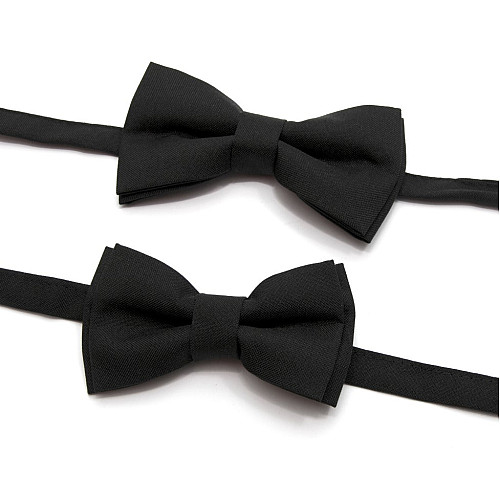 Набор 2 в 1 черная классическая бабочка для отца и сына Gofin BNG-13006