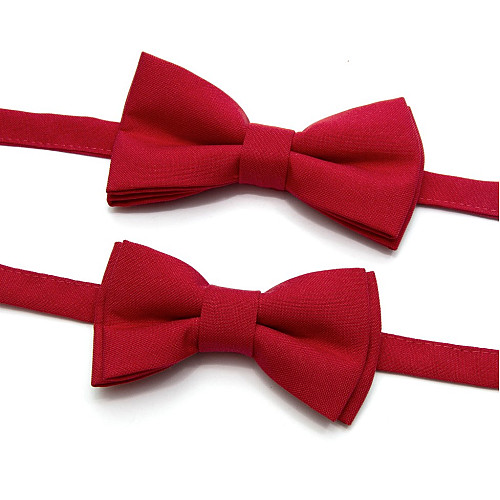 Набор 2 в 1 красная классическая бабочка для отца и сына Gofin BNG-13008