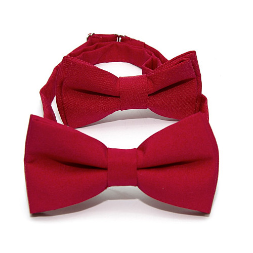 Набор 2 в 1 красная классическая бабочка для отца и сына Gofin BNG-13008