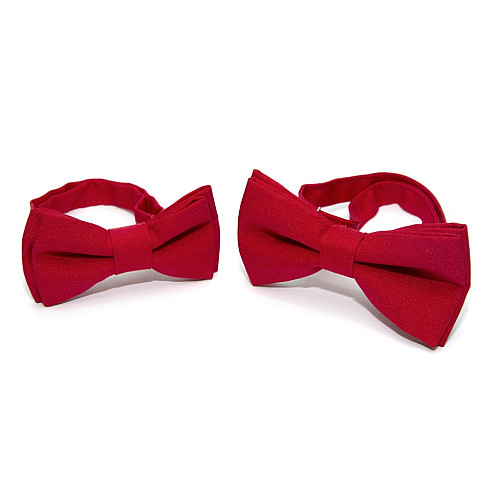 Набор 2 в 1 красная классическая бабочка для отца и сына Gofin BNG-13008