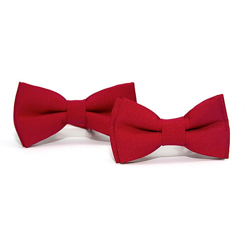 Набор 2 в 1 красная классическая бабочка для отца и сына Gofin BNG-13008