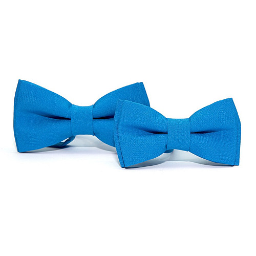 Набор 2 в 1 голубая классическая бабочка для отца и сына Gofin BNG-13011