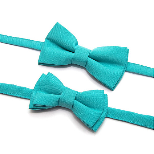 Набор 2 в 1 бирюзовая классическая бабочка для отца и сына Gofin BNG-13012