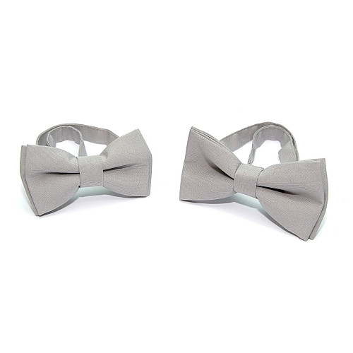 Набор 2 в 1 серая классическая бабочка для отца и сына Gofin BNG-13013