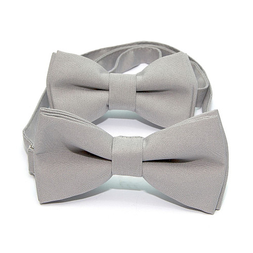 Набор 2 в 1 серая классическая бабочка для отца и сына Gofin BNG-13013