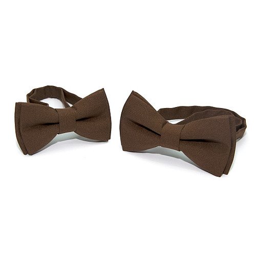 Набор 2 в 1 коричневая классическая бабочка для отца и сына Gofin BNG-13014