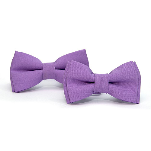 Набір 2 в 1 бузковий класичний метелик для батька та сина Gofin BNG-13015