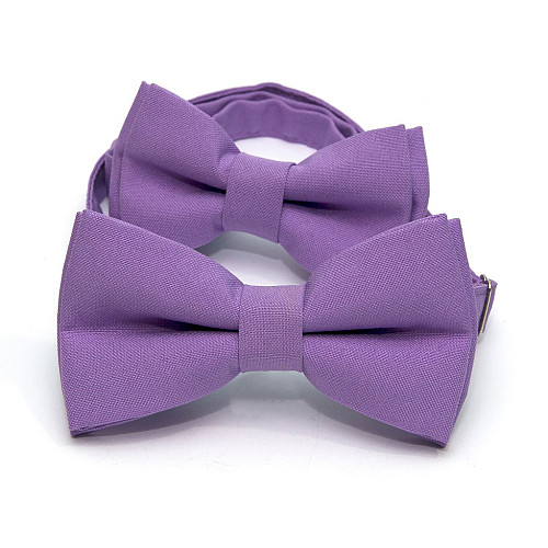 Набір 2 в 1 бузковий класичний метелик для батька та сина Gofin BNG-13015