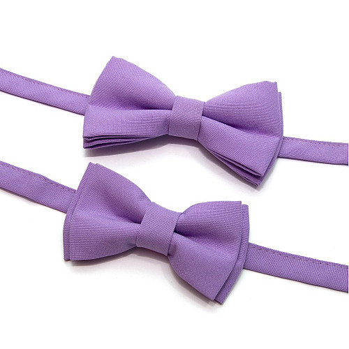 Набір 2 в 1 бузковий класичний метелик для батька та сина Gofin BNG-13015