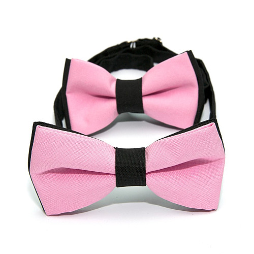 Набор 2 в 1 черно-розовая класическая бабочка для отца и сына Gofin BNG-13028