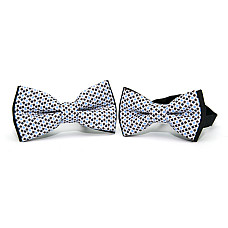 Набір 2 в 1 чорний з квадратиками класичний метелик для батька та сина Gofin BNG-13033