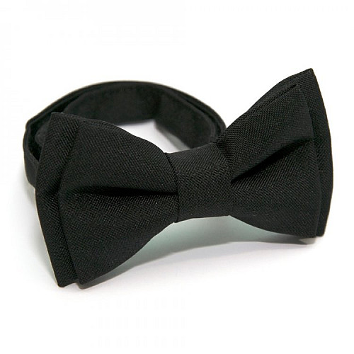 Детская галстук бабочка Gofin черная матовая DGB-2600