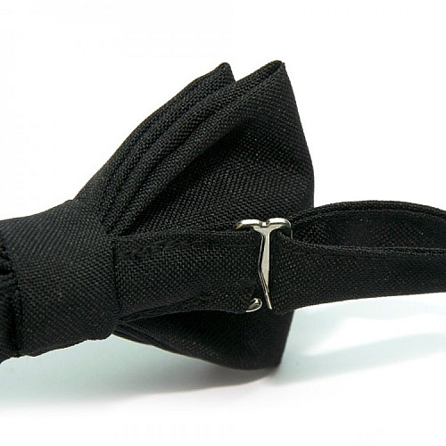 Детская галстук бабочка Gofin черная матовая DGB-2600