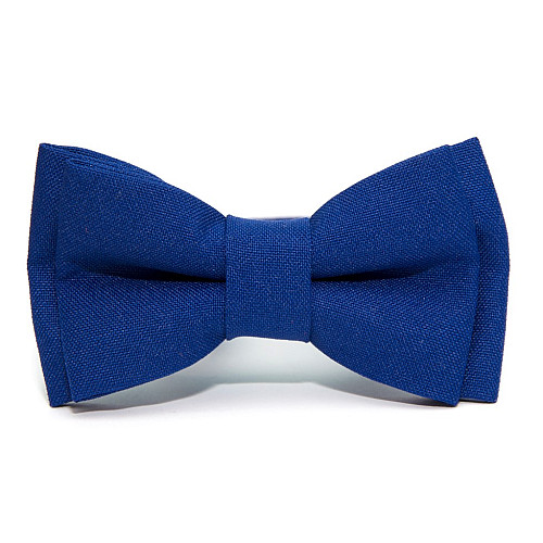 Детская галстук бабочка Gofin синяя электрик матовая DGB-2601