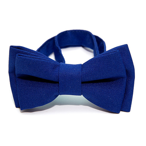 Детская галстук бабочка Gofin синяя электрик матовая DGB-2601