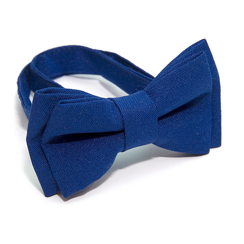 Детская галстук бабочка Gofin синяя электрик матовая DGB-2601