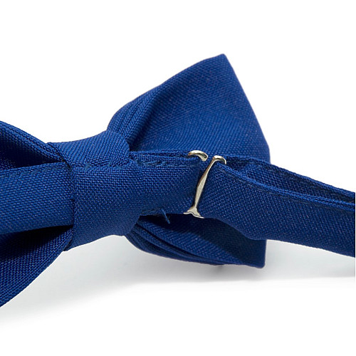 Детская галстук бабочка Gofin синяя электрик матовая DGB-2601