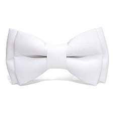 Детская галстук бабочка Gofin белая DGB-2603